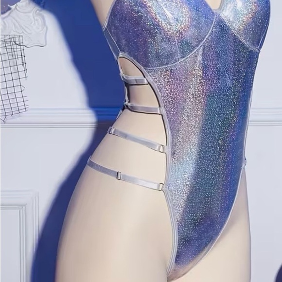 Holographic One-Piece Swimsuit - Picture 3 of 6
